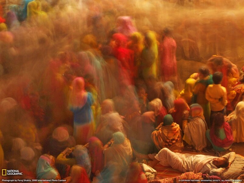 Colorful festival celebration
