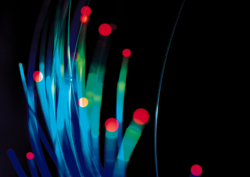Colorful fiber optic cables