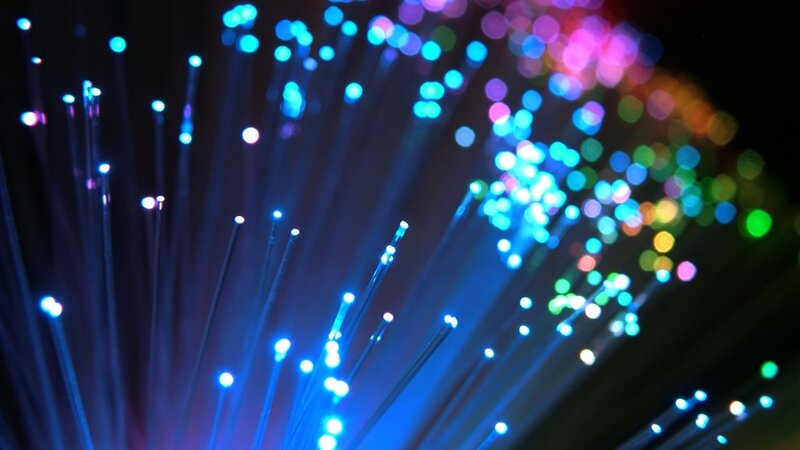 Colorful fiber optic lights