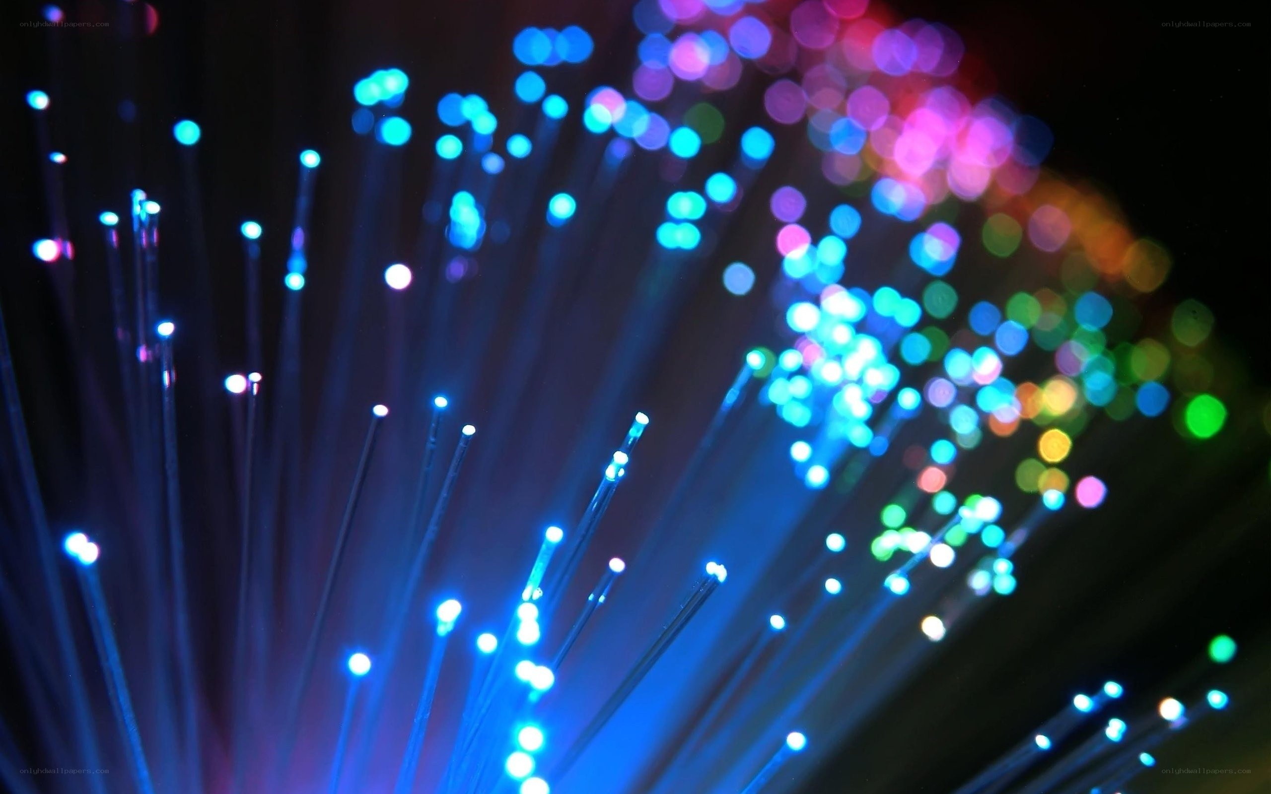 Colorful fiber optic lights