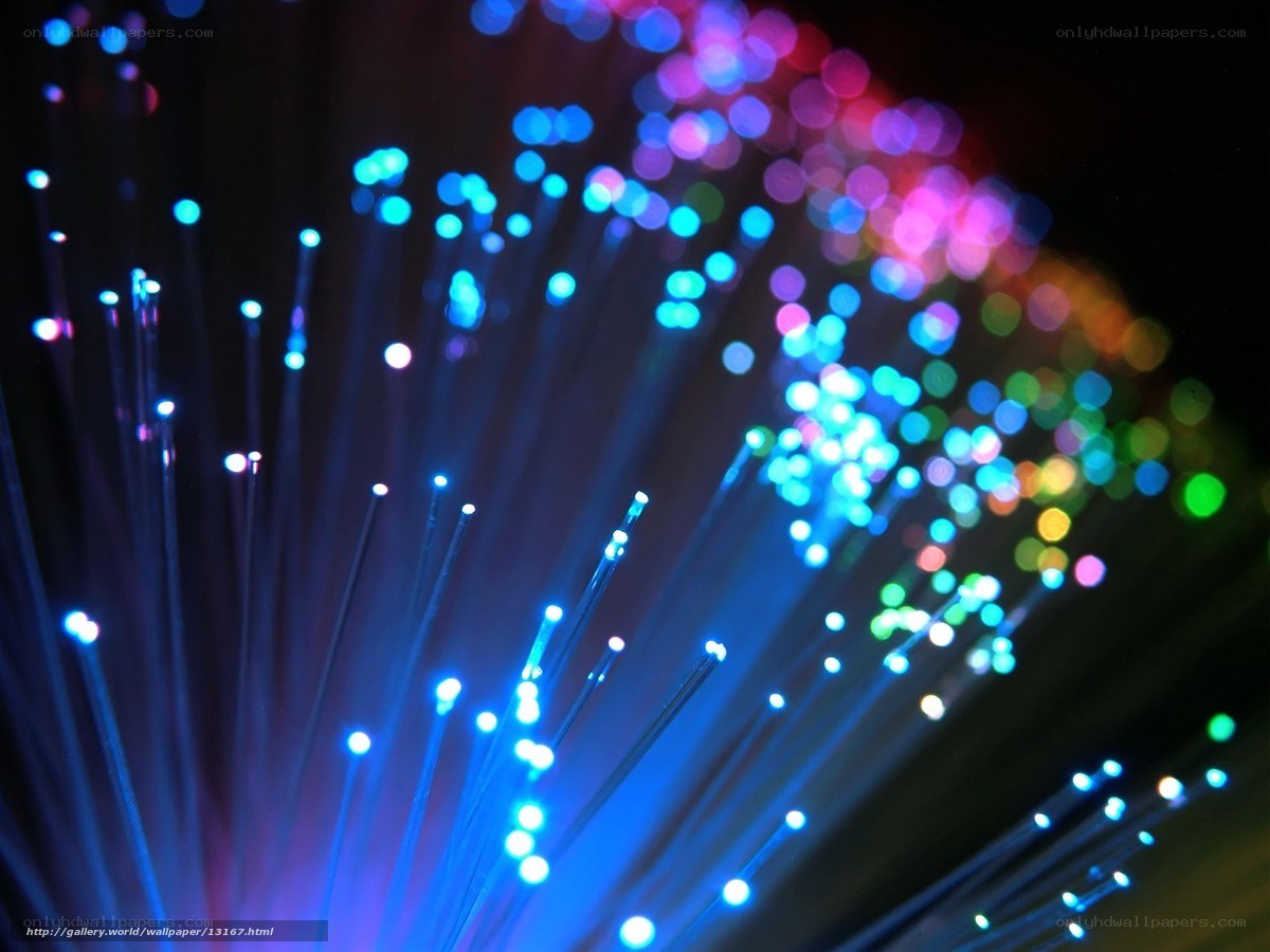 Colorful fiber optic strands