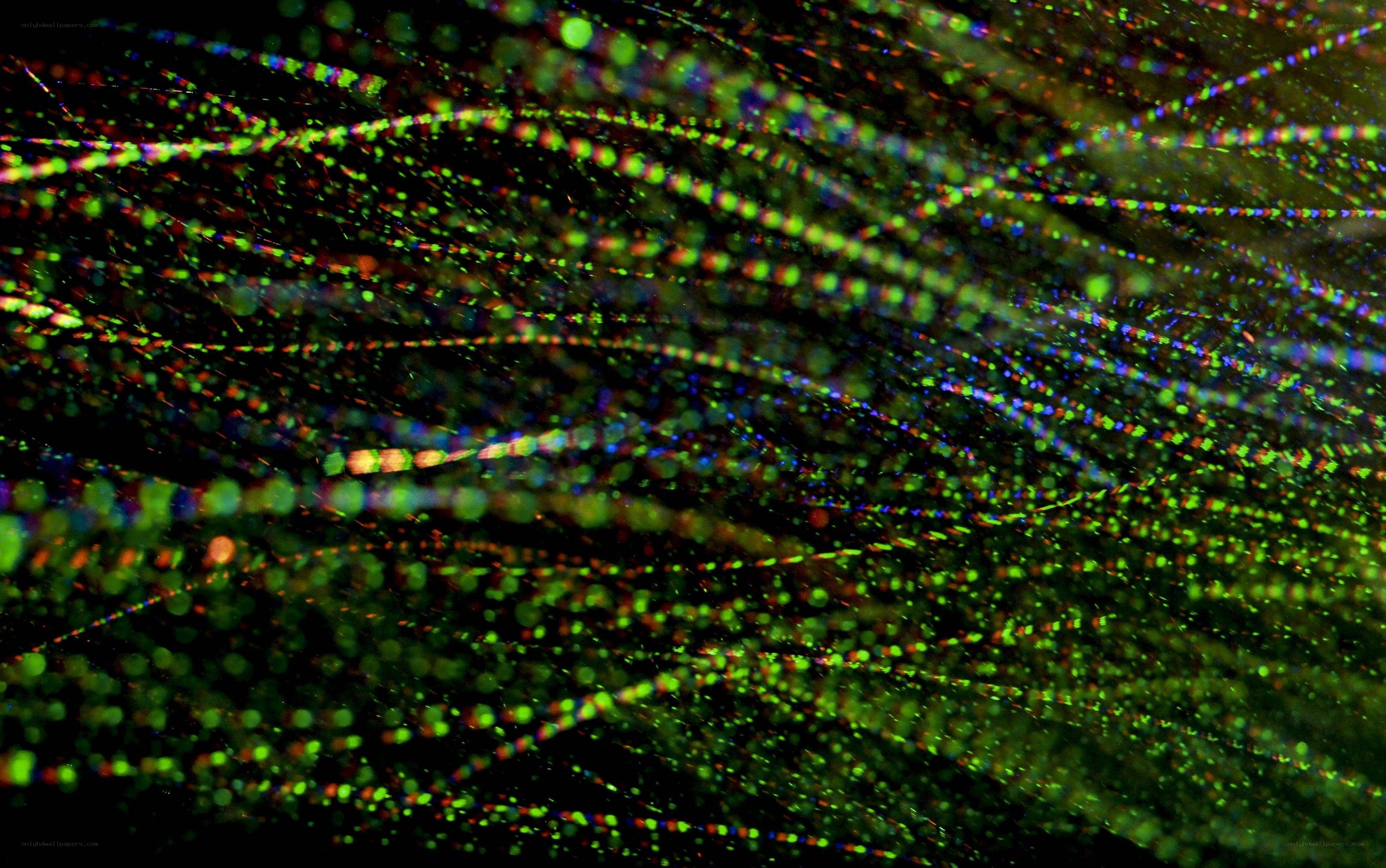 Colorful fiber strands