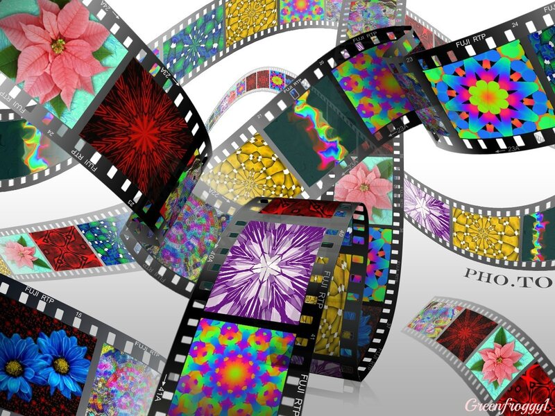 Colorful Film Strips — Purple