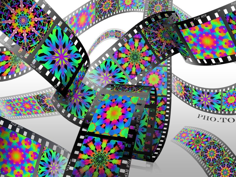 Colorful Film Strips