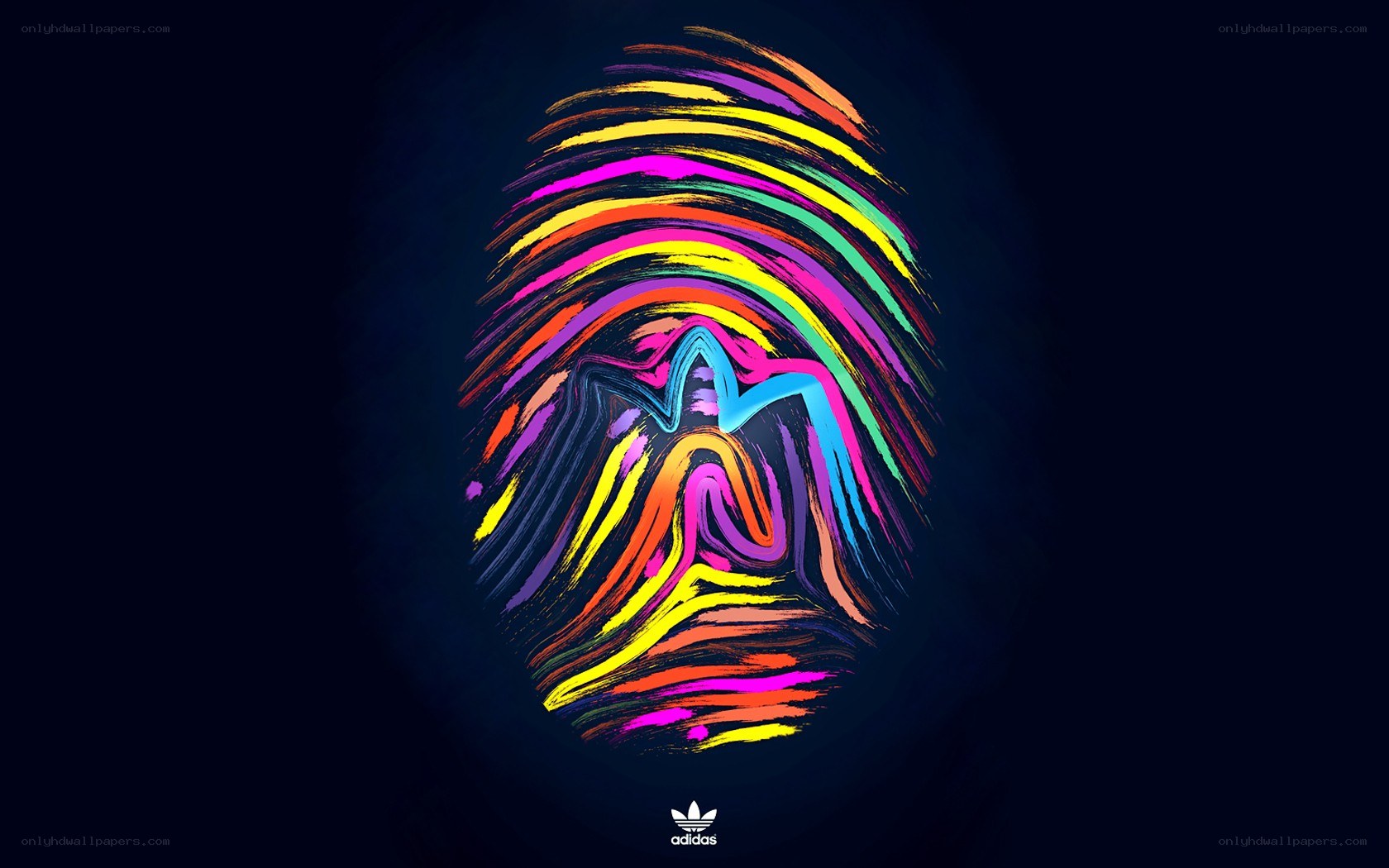 colorful fingerprint design