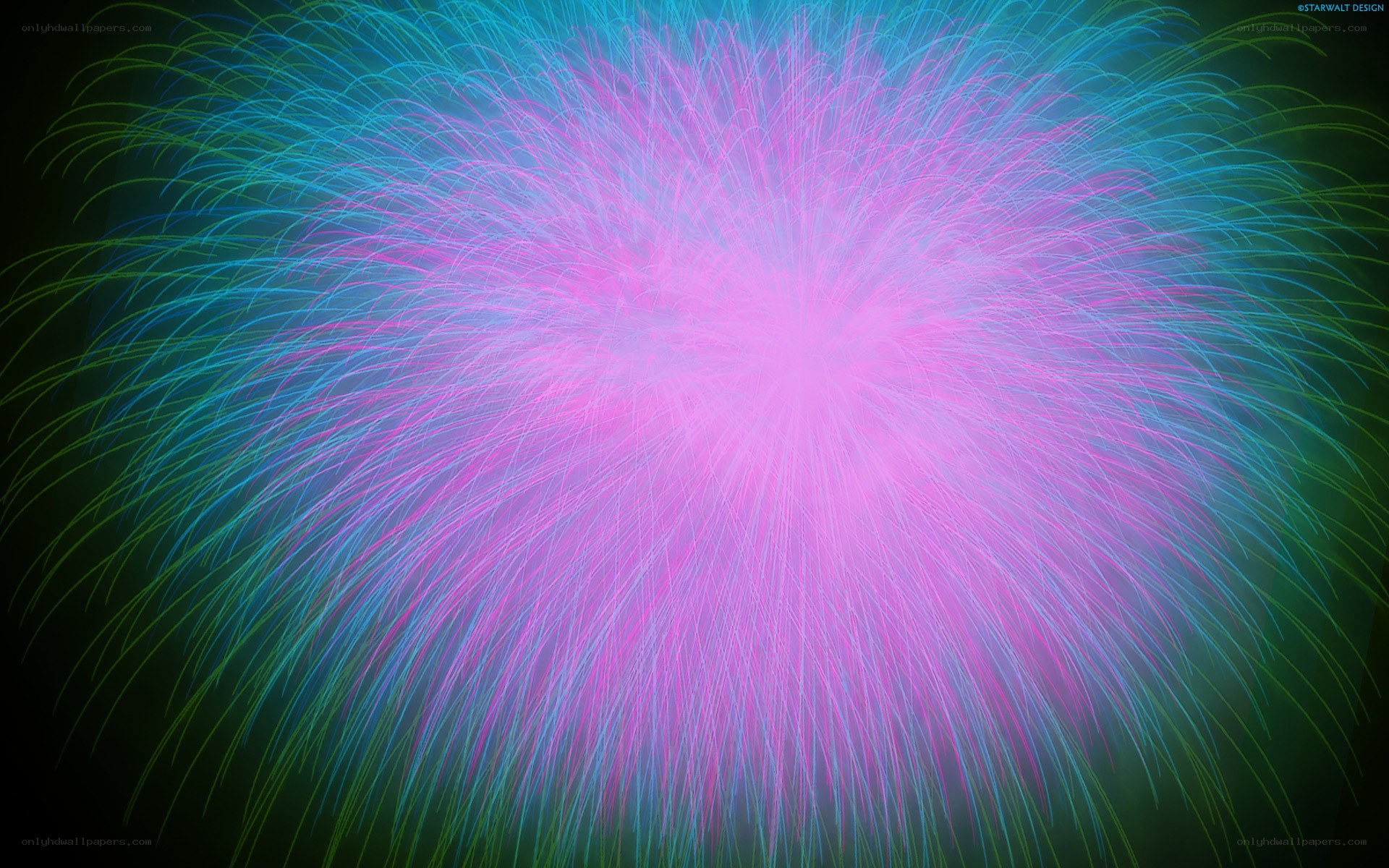Colorful fireworks display