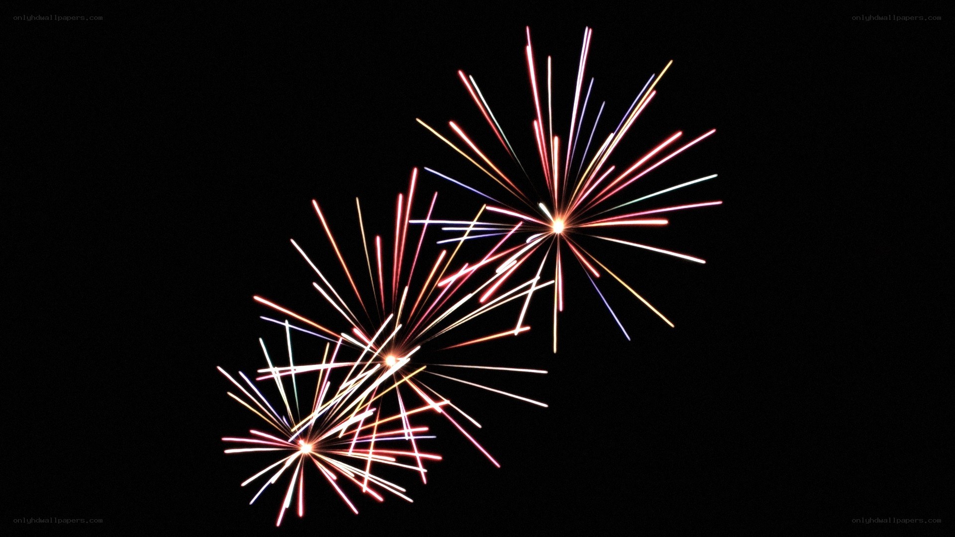 colorful fireworks display