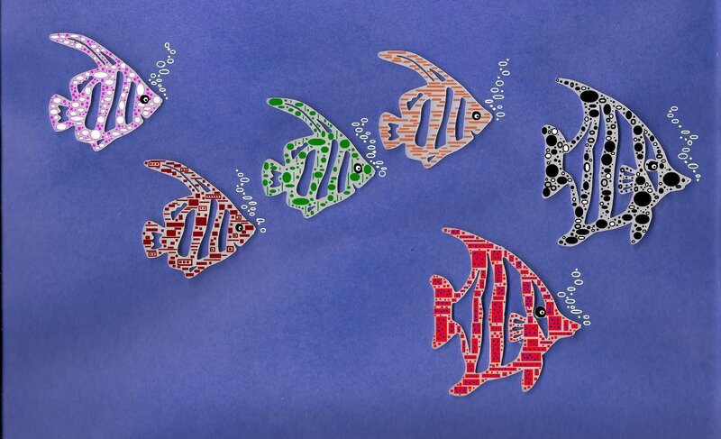 Colorful Fish Cutouts