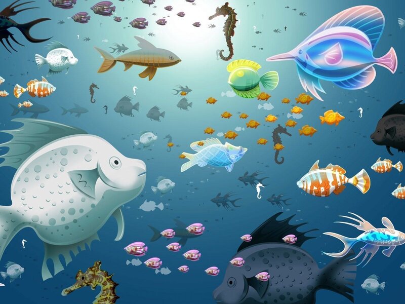 Colorful Fish in Ocean