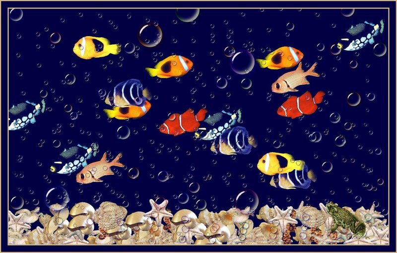 Colorful fish underwater scene