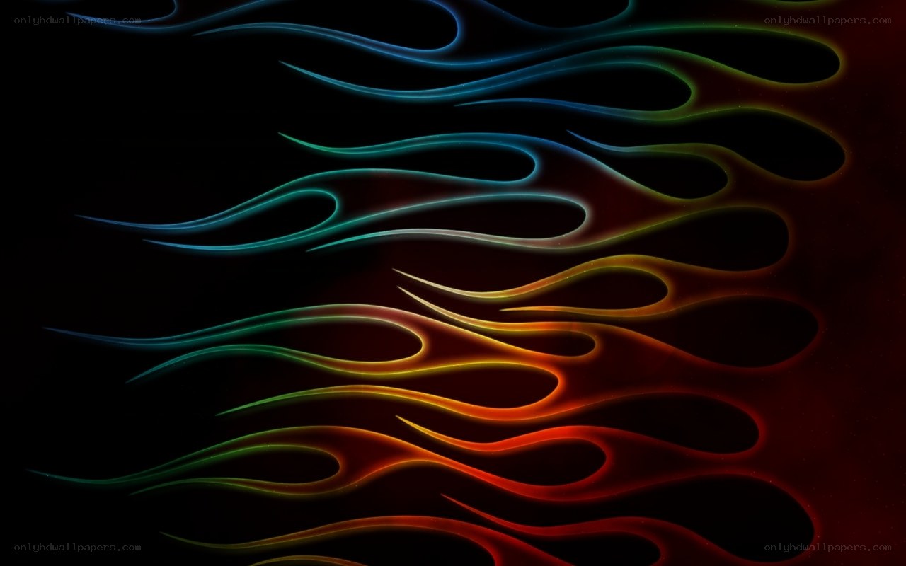 colorful flame design