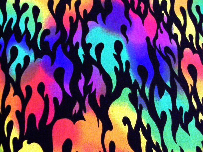 colorful flame pattern