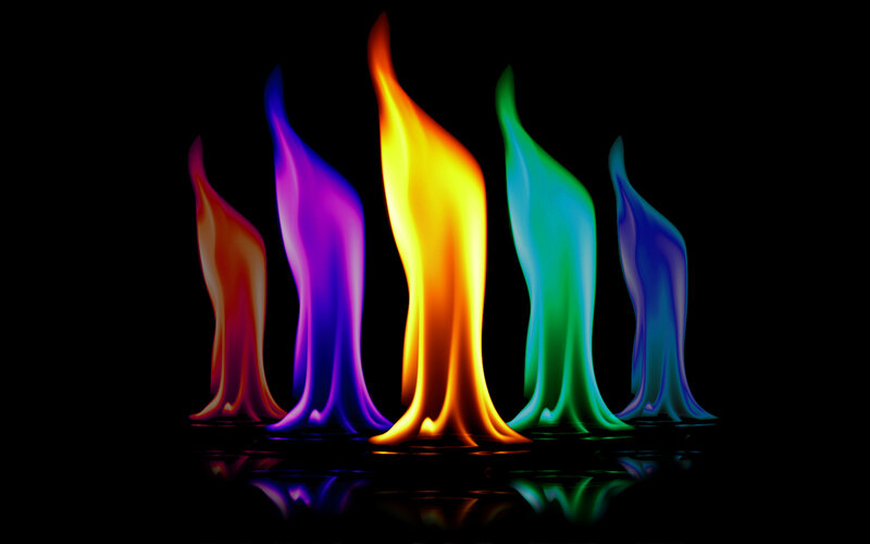 Colorful Flames