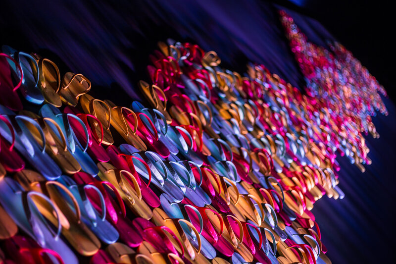 Colorful Flip-flops — Blue, Dramatic