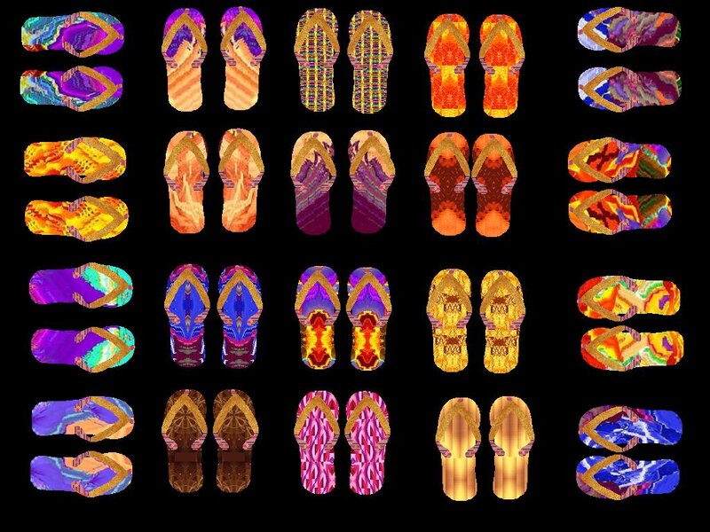 Colorful Flip-flops — Purple