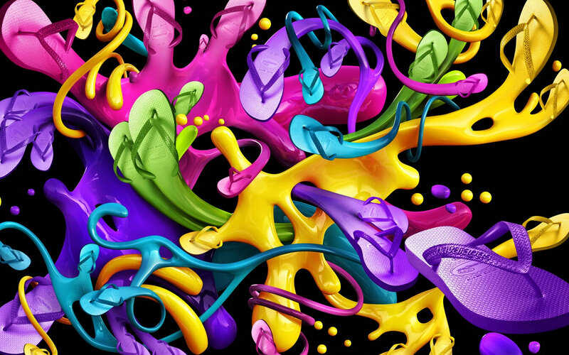 Colorful Flip-flops