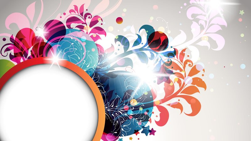 colorful floral abstract background