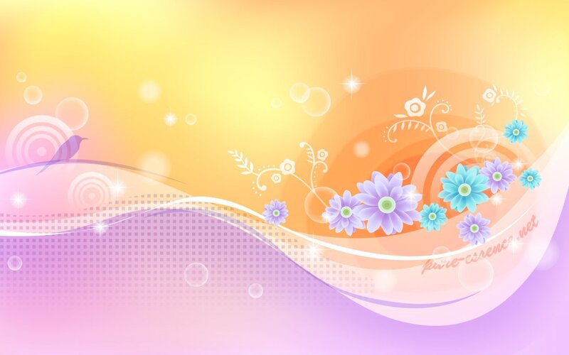 colorful floral abstract background