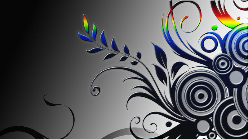 colorful floral abstract design