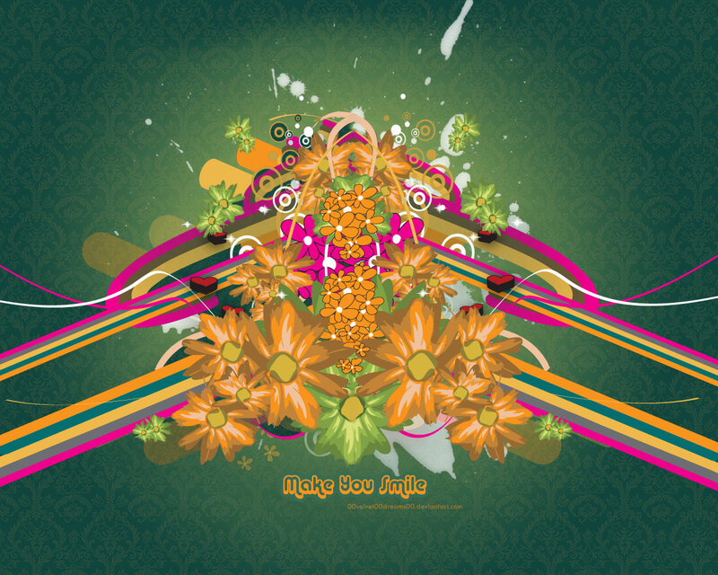 colorful floral abstract design