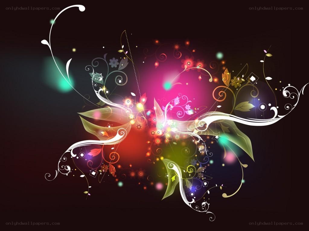 colorful floral abstract design
