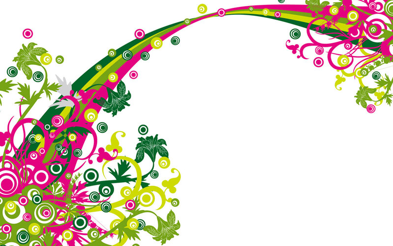 colorful floral abstract design