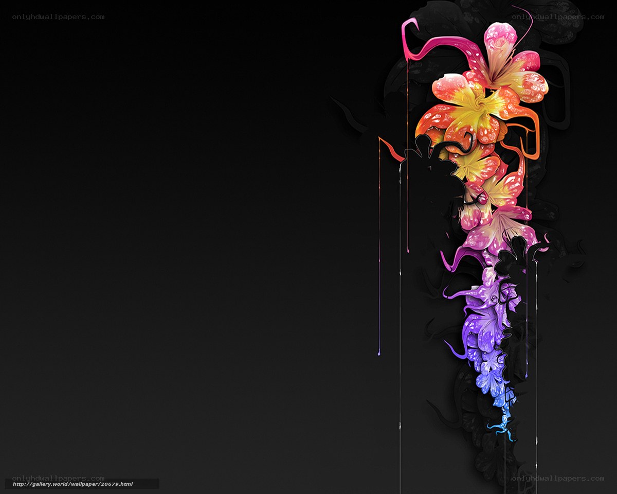 colorful floral abstract design