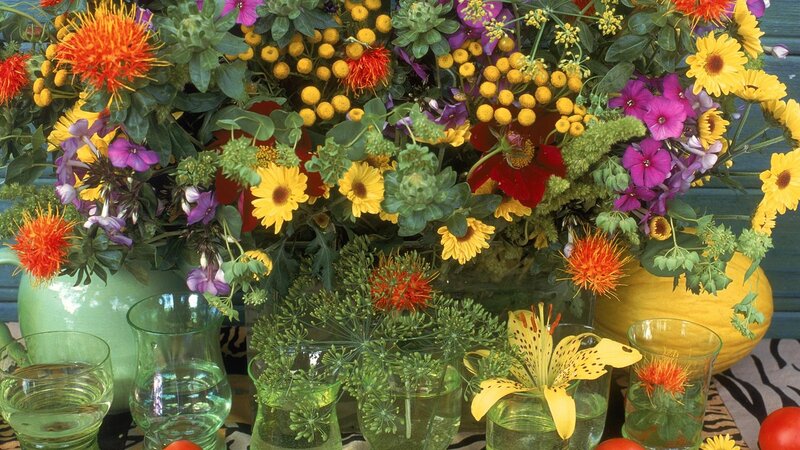 Colorful floral arrangement