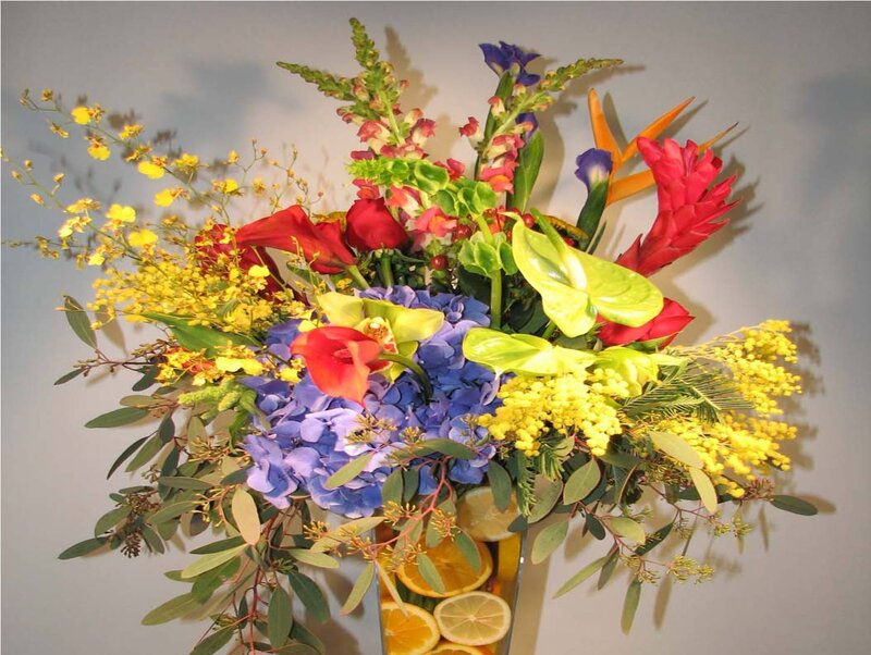 Colorful floral arrangement