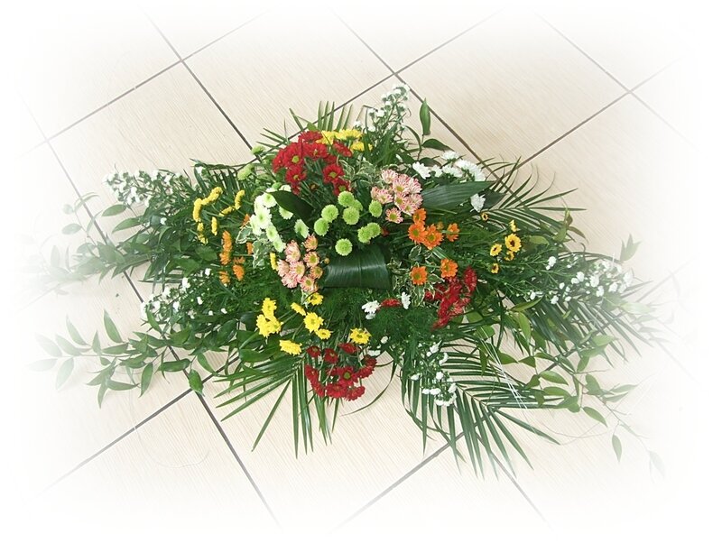 Colorful Floral Arrangement — Green