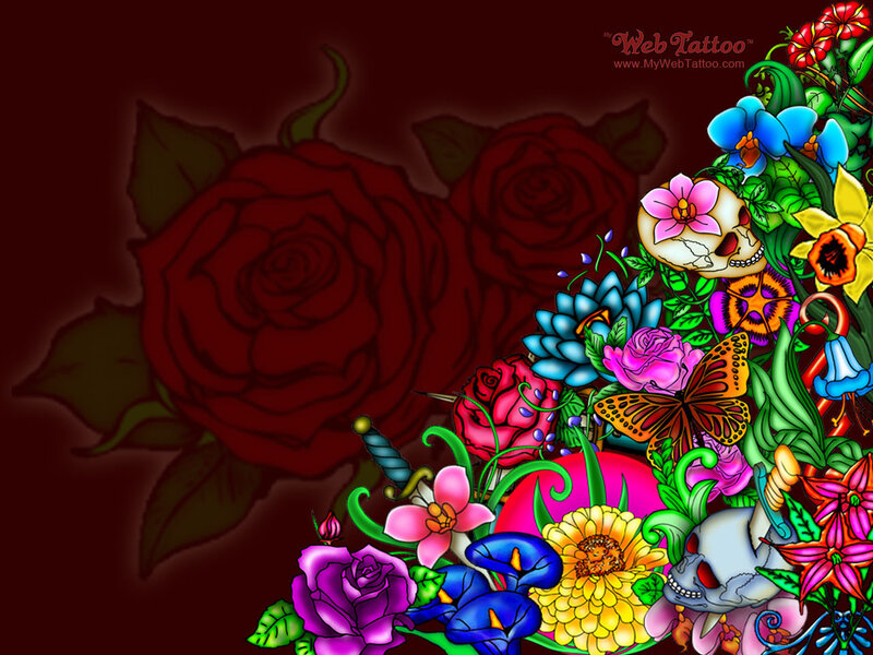 Colorful Floral Arrangement — Red, Dramatic