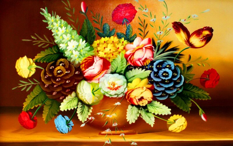 Colorful Floral Arrangement — Yellow