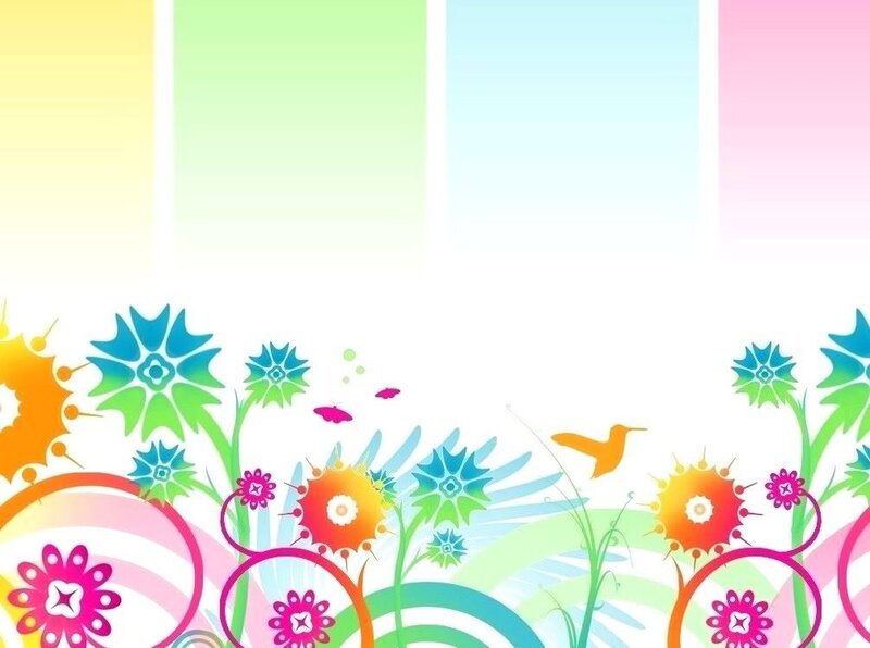 colorful floral background design