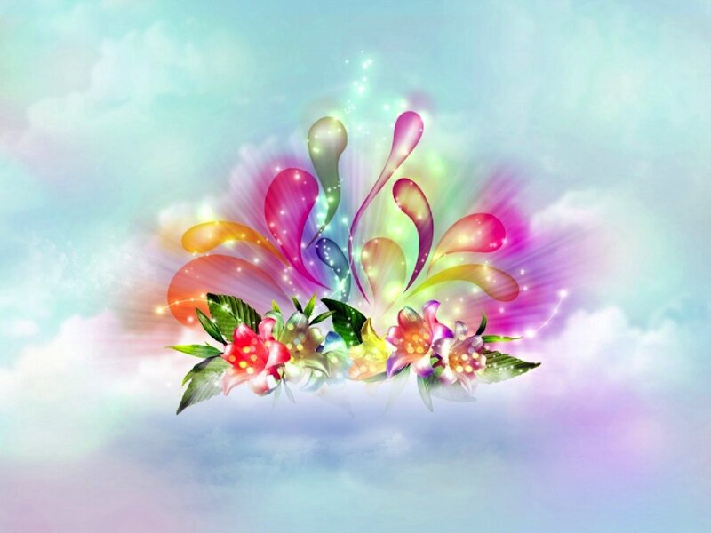 Colorful Floral Burst