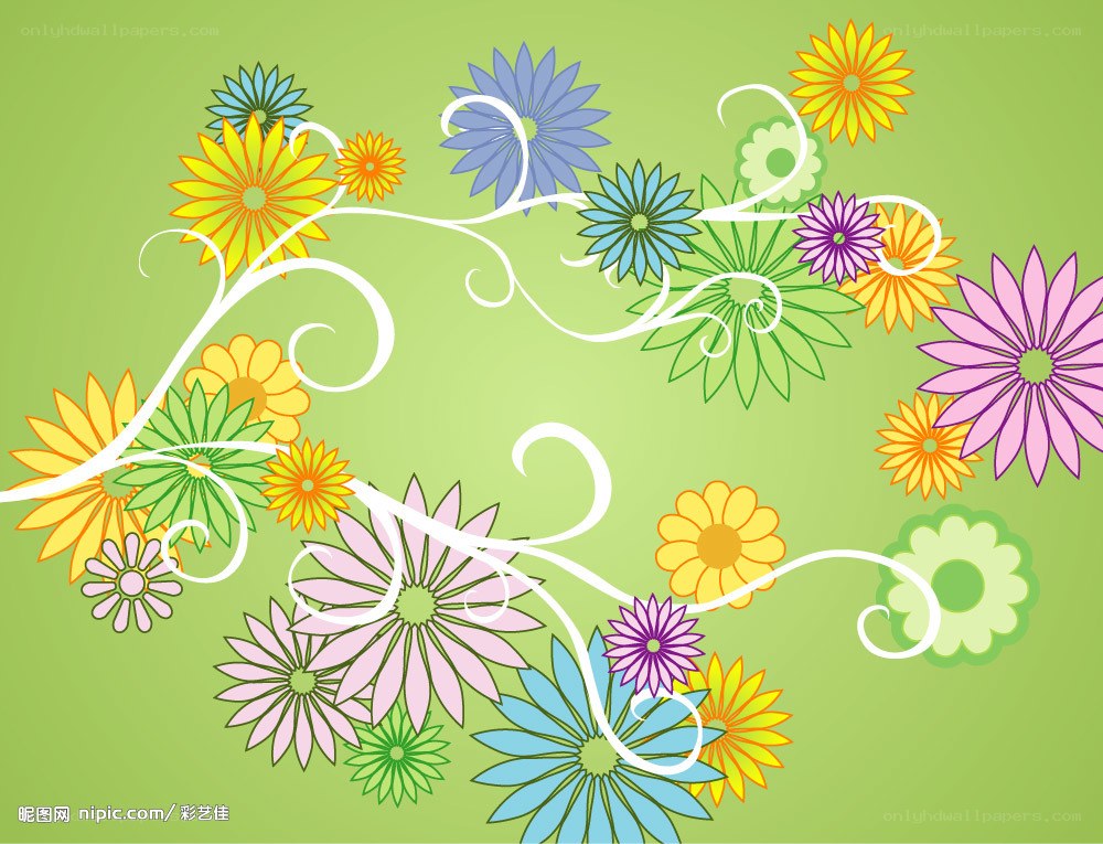 colorful floral design
