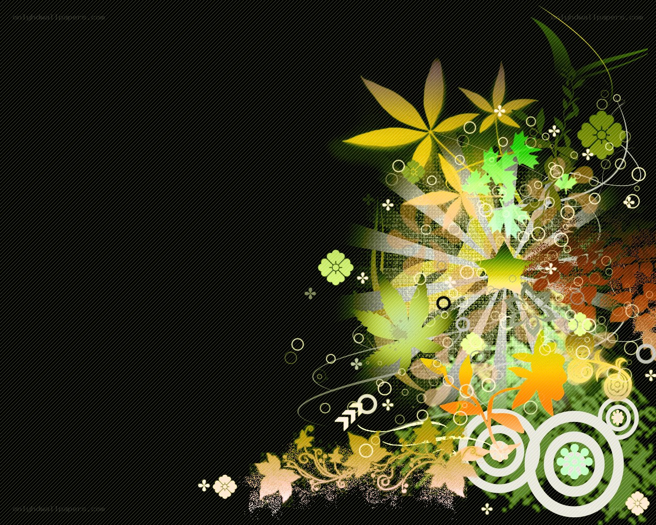 colorful floral design background