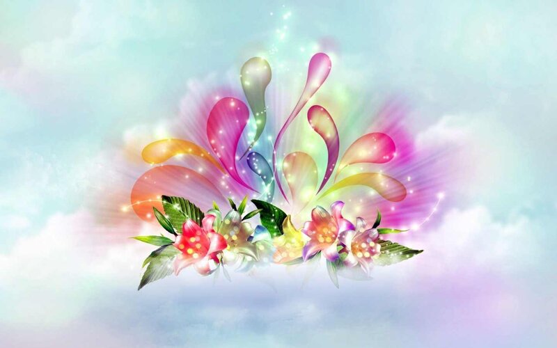 Colorful Floral Design — Pink, Dreamy