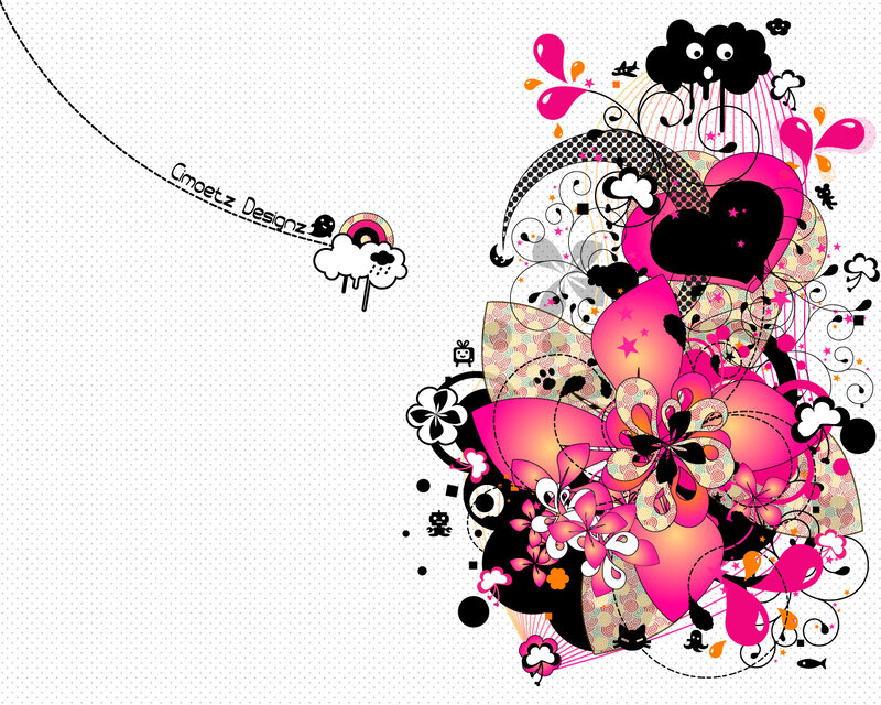 Colorful Floral Design — Pink, Playful