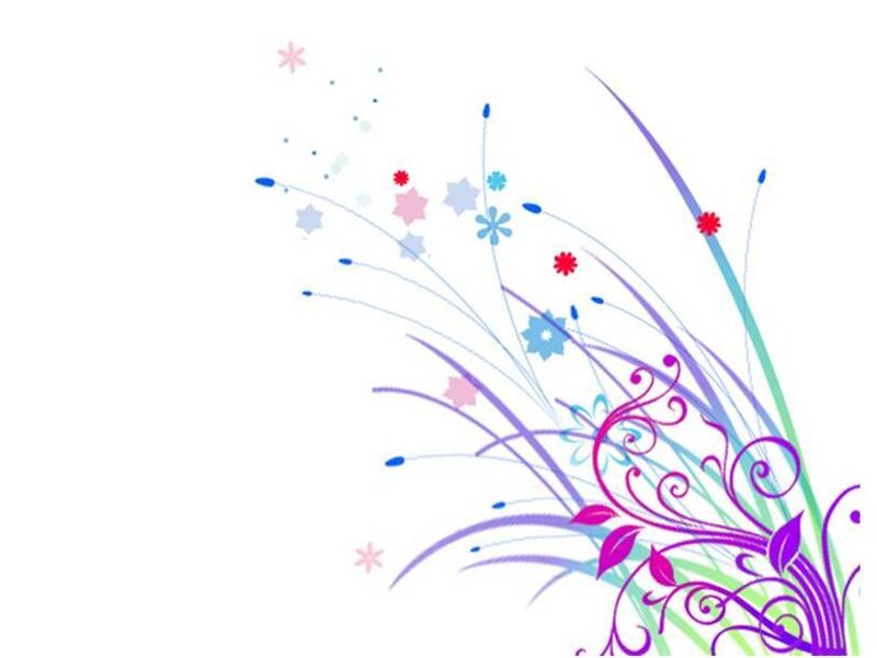 Colorful Floral Design — Purple, Playful