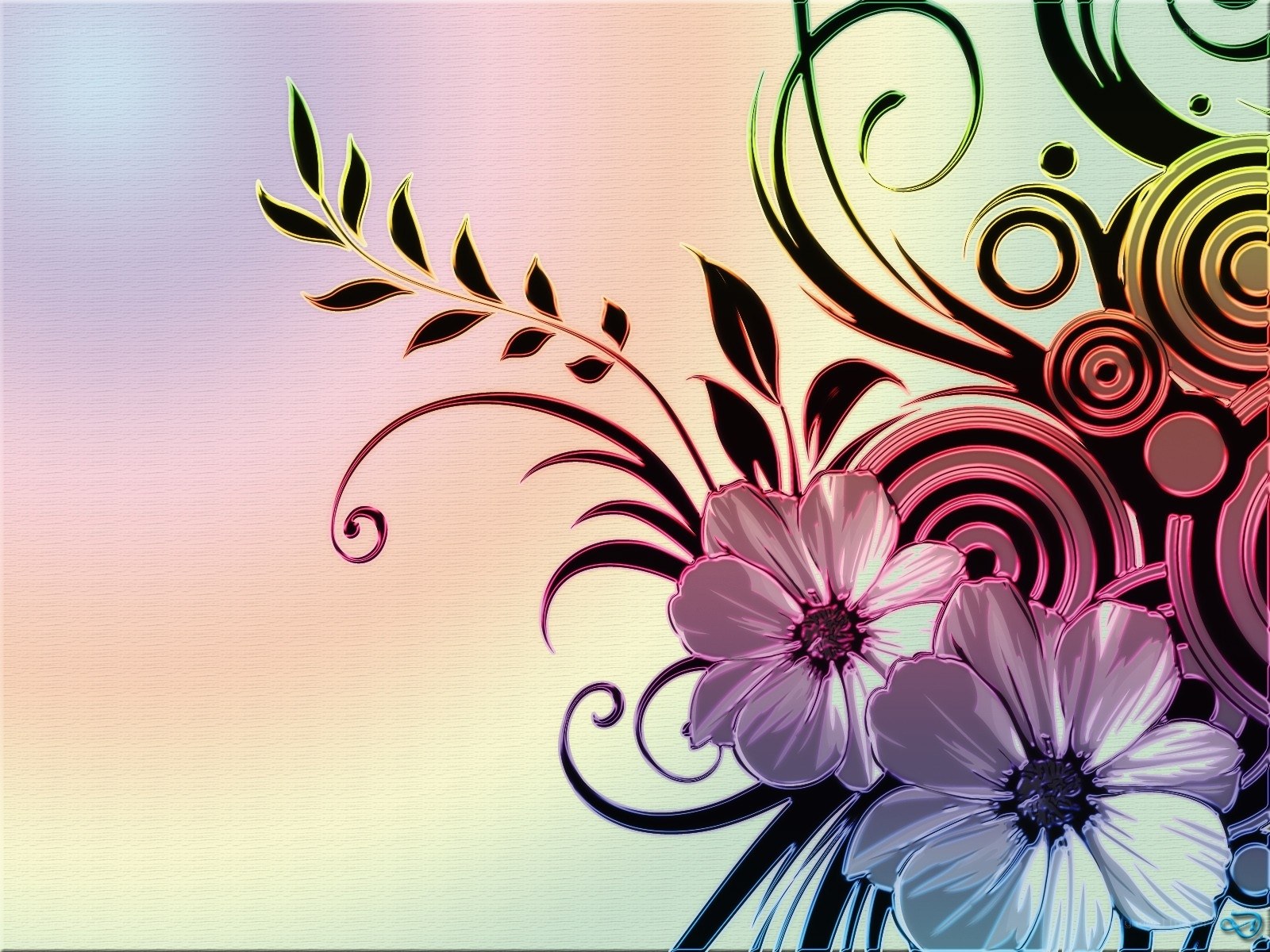 colorful floral design