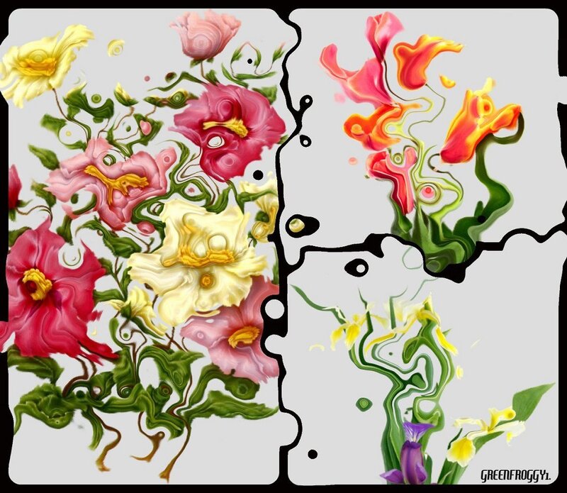 Colorful Floral Digital Art