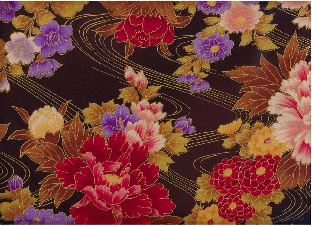 colorful floral fabric pattern