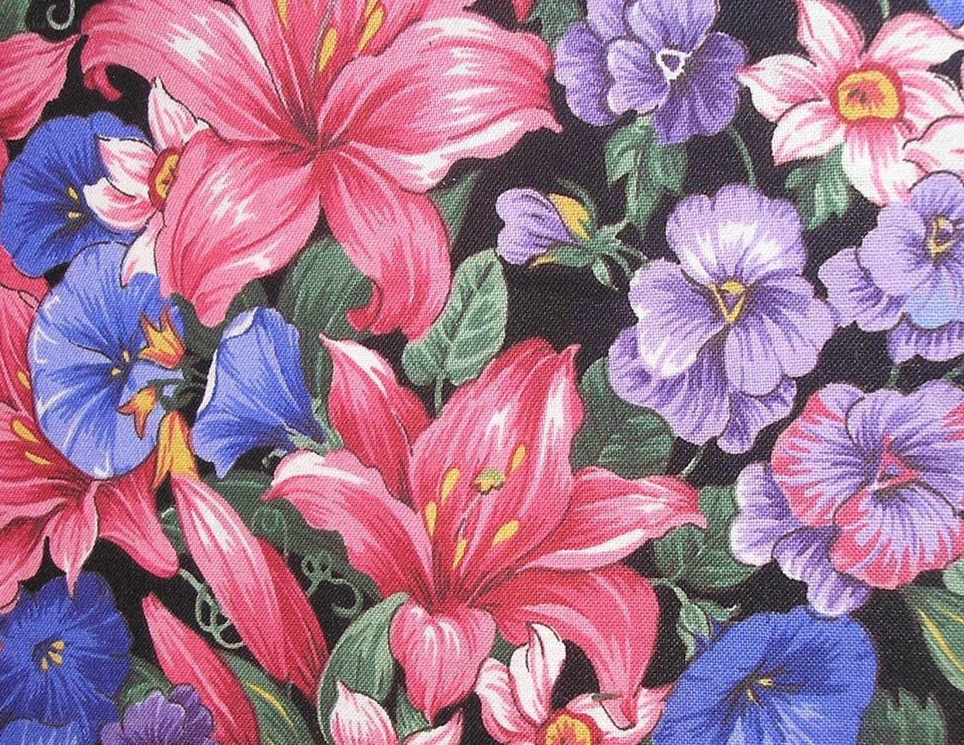 colorful floral fabric pattern