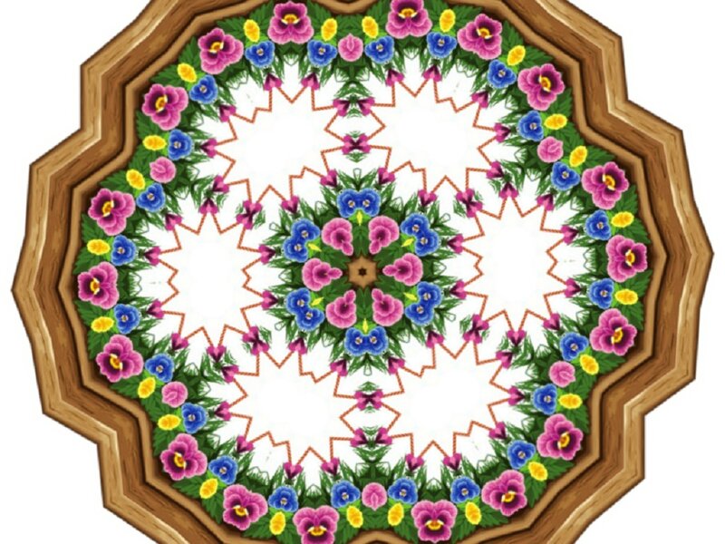 Colorful Floral Mandala — Pink