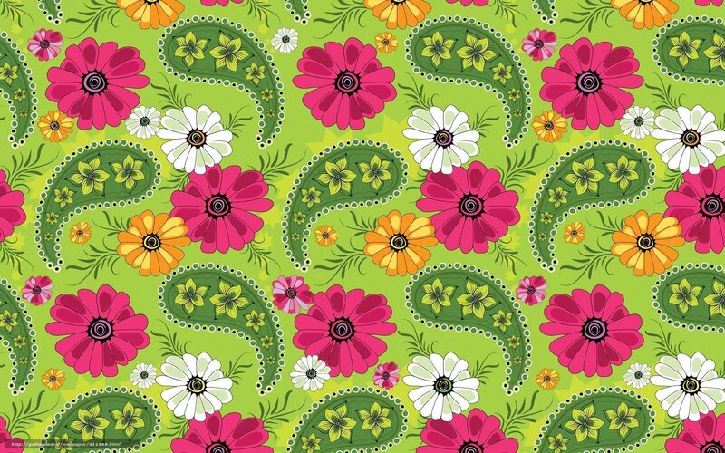 colorful floral paisley pattern