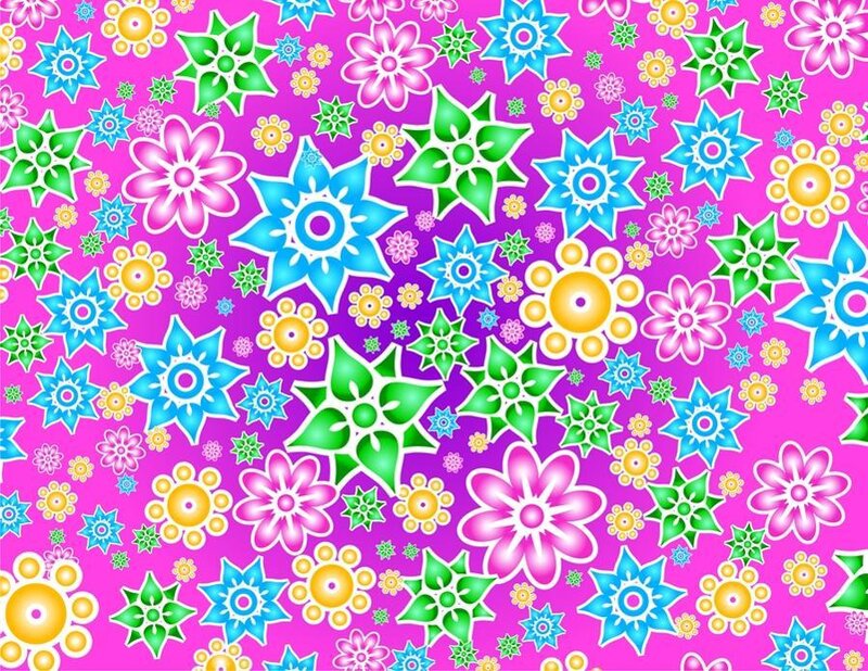 colorful floral pattern