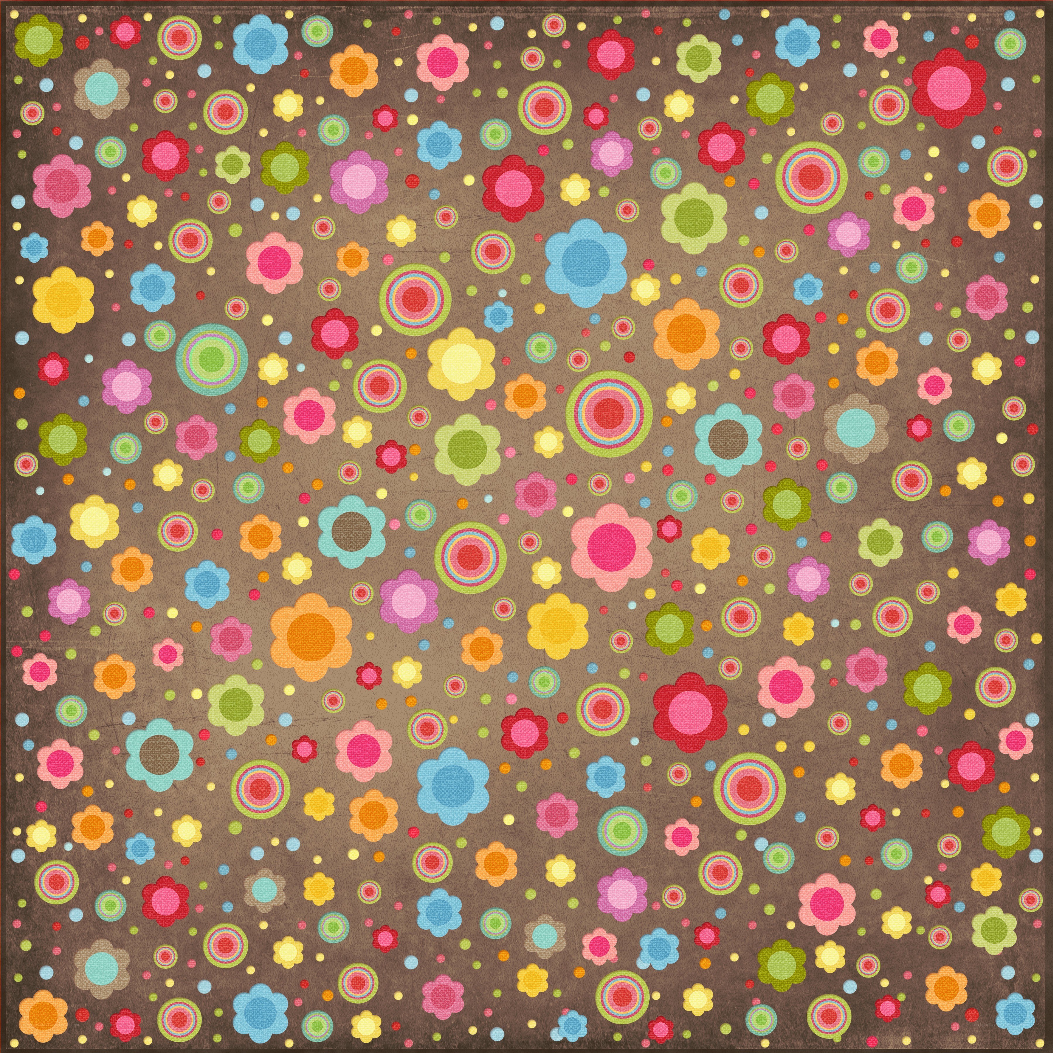 colorful floral pattern background