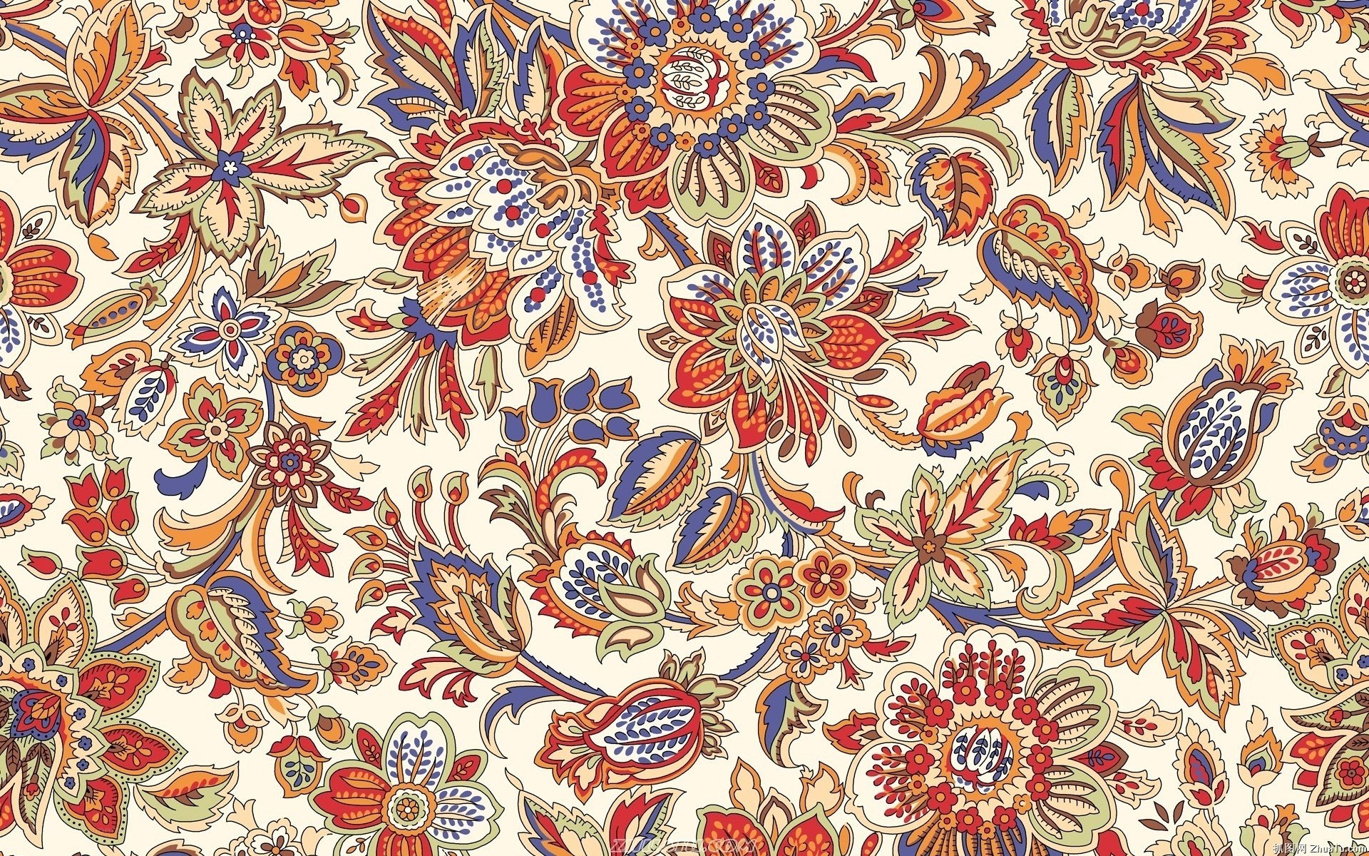 colorful floral pattern design