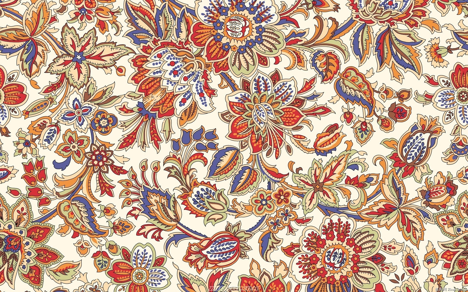 colorful floral pattern design