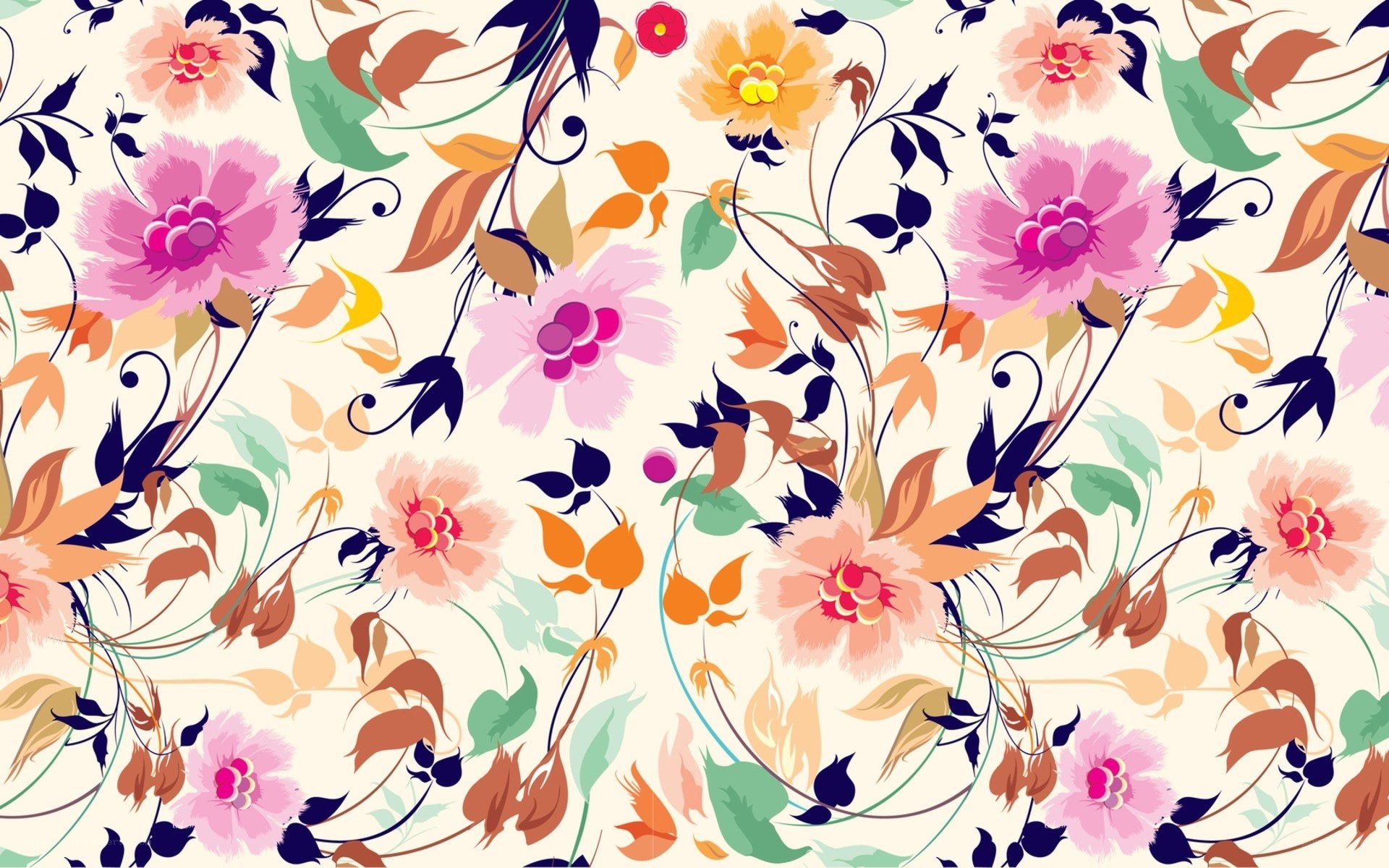 colorful floral pattern design